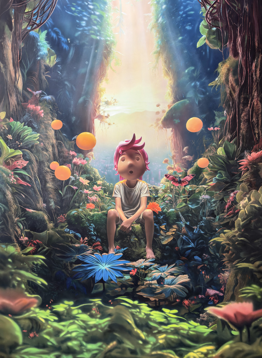 Giovanni Motta - Hydron³ - Time Distortion - Acrylic on canvas - 110x160cm - image 01