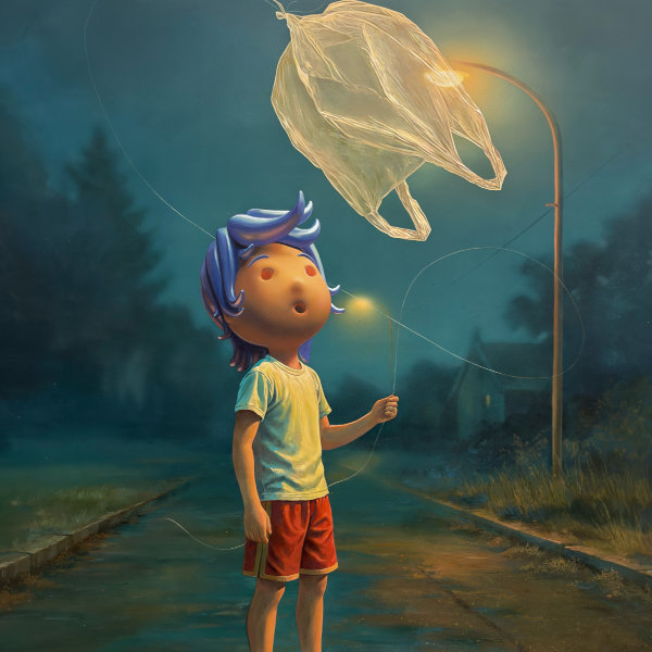 Giovanni Motta : The sentinel of the station gang 70x100cm