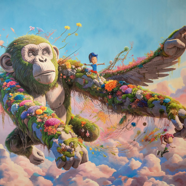 Giovanni Motta : In the Shadow of blossoming memories - 200X150cm 