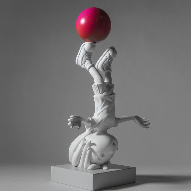 Giovanni Motta : Beyond the Cloud - H 38 cm - Stratified nylon, acrylic, wood, 2020