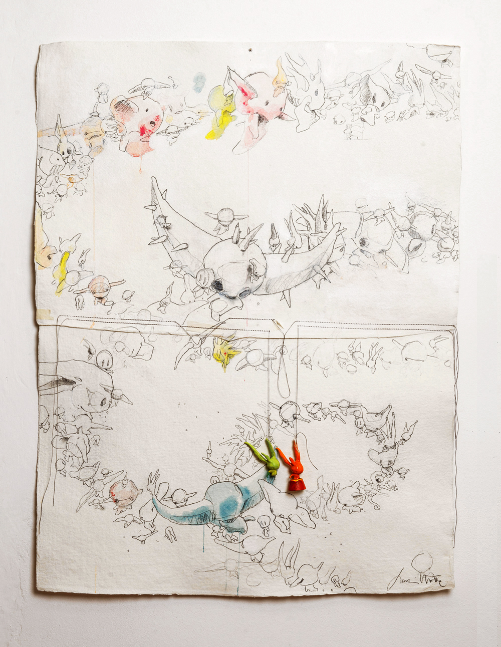 Concluding the Concept - Stampa serigrafica su carta fatta a mano / Serigraphic print on hand made paper - 2014