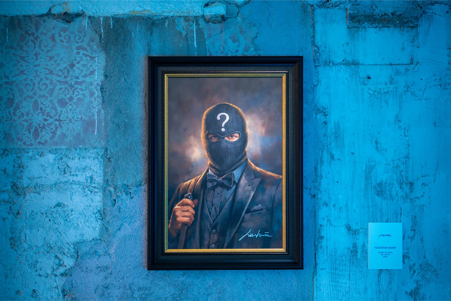 Giovanni Motta - Hydron³ - Question mark - Acrylic on canvas