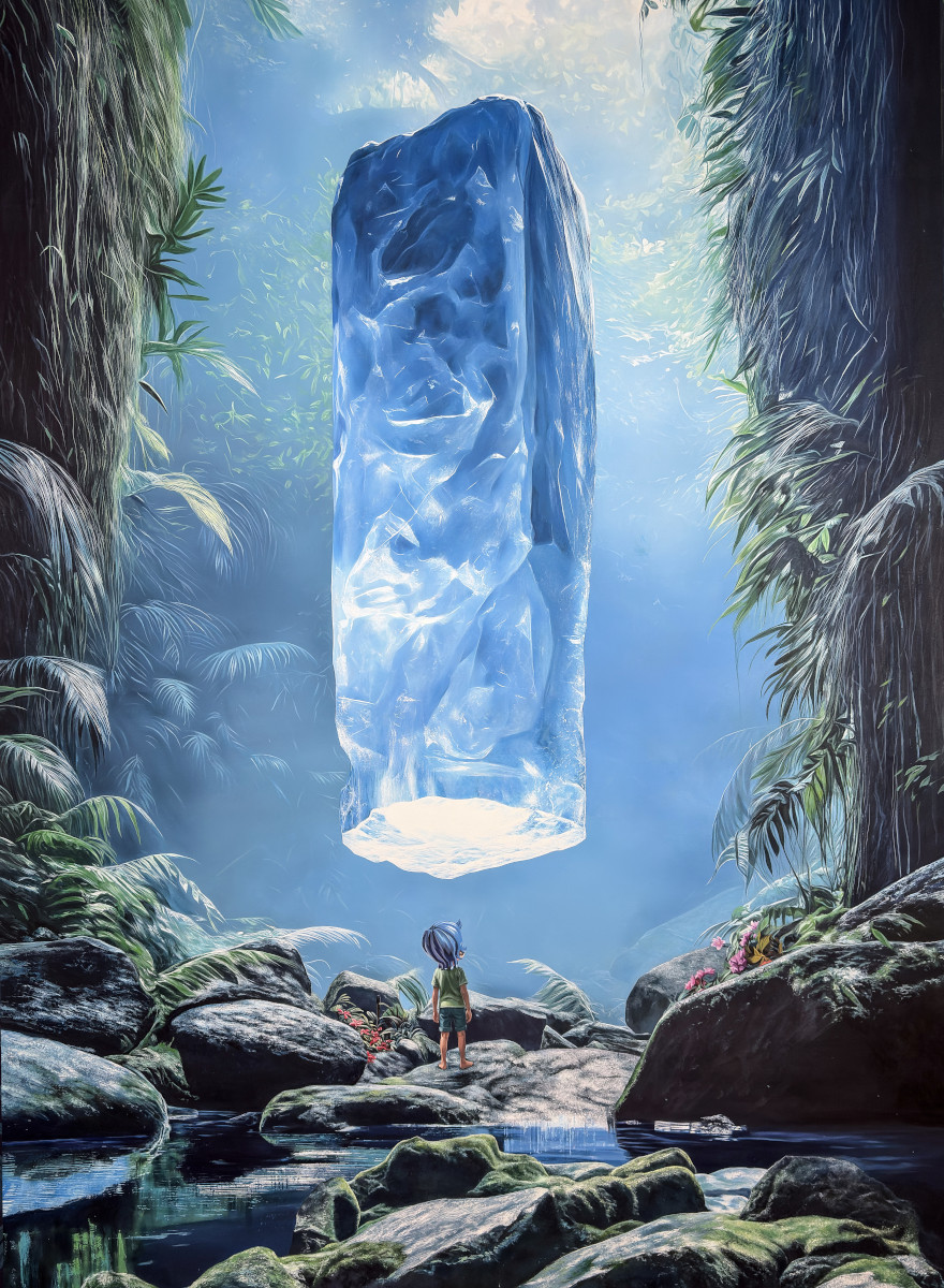 Giovanni Motta - Hydron³ - Gradient of Awarness - Acrylic on canvas - 110x160cm - image 01