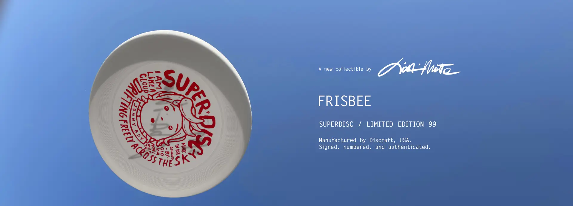 FRISBEE - Giovanni Motta Superdisc - Limited Edition