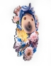 Giovanni Motta - Hydron³ - I Live In The World - Acrylic on shaped multilayer wood - 73x128cm - image 05